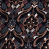 Dark Blue Velvet Kurta Jacket Set with Thread Work